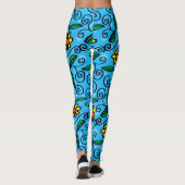 doodle Blume Leggings (Rückseite)