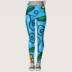 doodle Blume Leggings