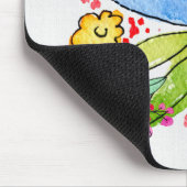 Doodle Blume Mousepad (Ecke)