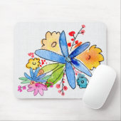 Doodle Blume Mousepad (Mit Mouse)