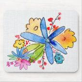 Doodle Blume Mousepad (Vorne)