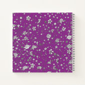 Doodle-Blume-Notebook individuell anpassbar Notizblock (Rückseite)