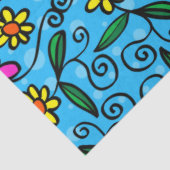 Doodle-Blume-Papiertaschentuch Seidenpapier (Ausschnitt)