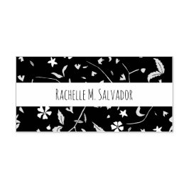 Doodle Blume Solid - Briefmarke aus Edelstahl Gummistempel