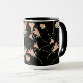 Doodle Blumenkaffee Tasse (VorderseiteRechts)