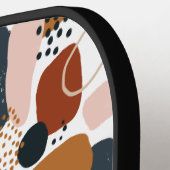 Doodle Boho Pattern Custom Inital Pickleball Schläger (Linke Seite)