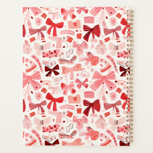 Doodle Bows Initial Planer (Rückseite)
