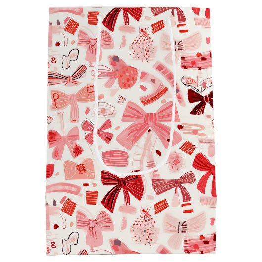 Doodle Bows Mittlere Geschenktüte (Rückseite)