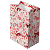 Doodle Bows Mittlere Geschenktüte (Rückseite Schrägansicht)