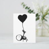 Doodle Boy - Aufspaltung Postkarte (Stehend Vorderseite)