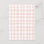 Doodle Brunch Bow Bow Baby Shower Diapper Raffle Begleitkarte (Rückseite)