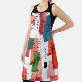 Doodle Brush: Orange Blue Schürze (InSitu)