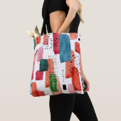 Doodle Brush: Orange Blue Tasche (Von Nahem)