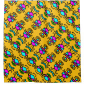Doodle-Bug-Blume Duschvorhang (Vorderseite)