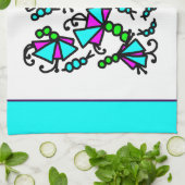 Doodle Bug Blume Geschirrtuch (Gefaltet)