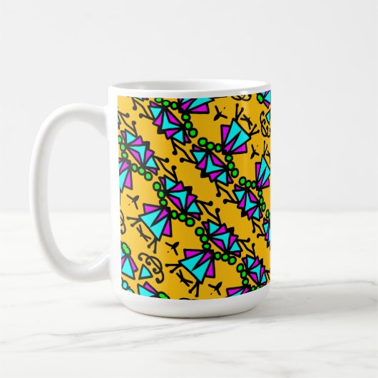 Doodle-Bug-Blume Kaffeetasse (Links)