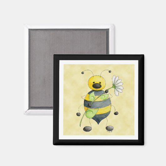 Doodle Bug Bumble Bee Magnet (Vorderseite/Rückseite)