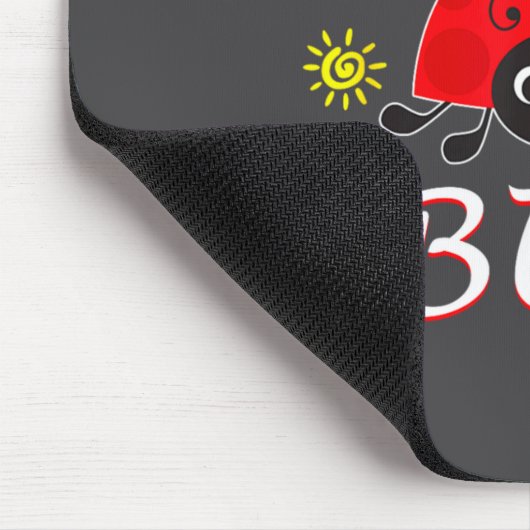 Doodle Bug Funny Doodle Ladybug Mousepad (Ecke)