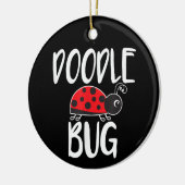 Doodle Bug Ladybug Funny Doodle Keramik Ornament (Links)