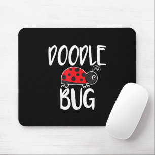 Doodle Bug Ladybug Funny Doodle Mousepad