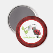 Doodle Bug Ladybug Magnet (Vorderseite/Rückseite)