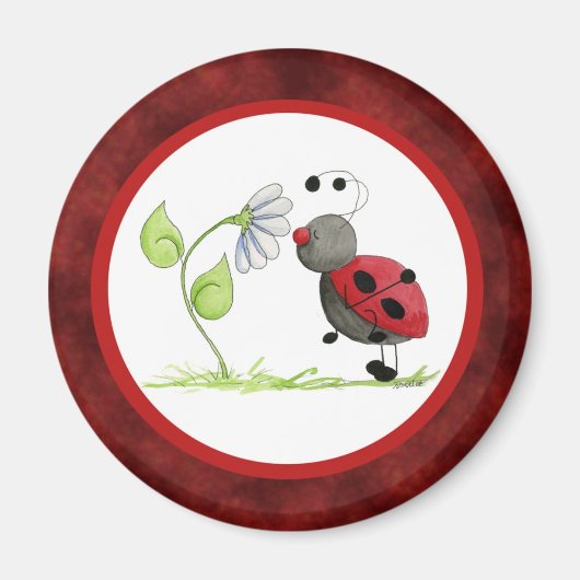 Doodle Bug Ladybug Magnet (Vorne)