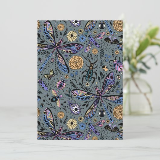 Doodle-Bugs auf Schiefergrau (Stehend Vorderseite)