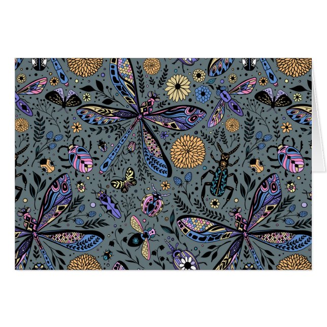 Doodle-Bugs auf Schiefergrau (Vorderseite (Horizontal))