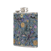 Doodle-Bugs auf Schiefergrau Flachmann (Links)