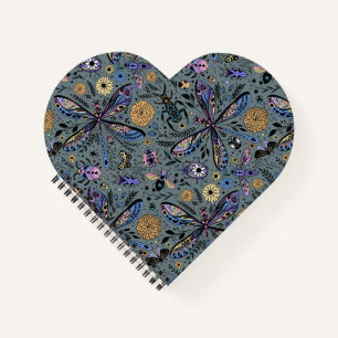 Doodle-Bugs auf Schiefergrau Notizblock