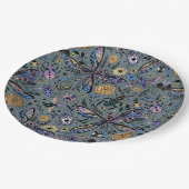 Doodle-Bugs auf Schiefergrau Pappteller (Schrägansicht)