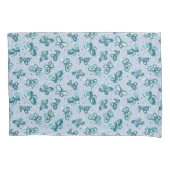 Doodle Bugs Schmetterlinge - blau - nahtloses Must Kissenbezug (Vorderseite)