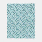 Doodle Bugs Schmetterlinge - türkis - Muster. Fleecedecke (Vorderseite)