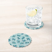 Doodle Bugs Schmetterlinge - türkis - Muster. Untersetzer (Vor Ort)