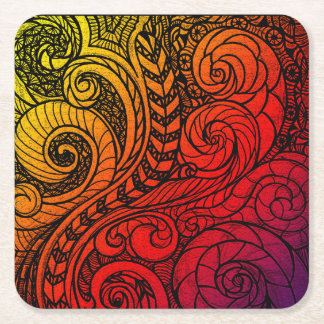 Doodle Burst Paper Untersetzer