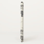 Doodle Butterfly/Moth Pattern Case-Mate iPhone Hülle (Hinten/Rechts)