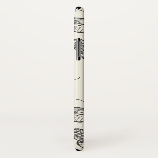 Doodle Butterfly/Moth Pattern Case-Mate iPhone Hülle (Hinten/Rechts)