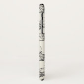 Doodle Butterfly/Moth Pattern Case-Mate iPhone Hülle (Hinten/Links)