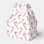 Doodle Candy Cane Pattern Tasse Geschenkschachtel (Rückseite)