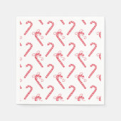 Doodle Candy Cane Pattern Tasse Serviette (Vorderseite)