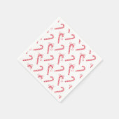 Doodle Candy Cane Pattern Tasse Serviette (Ecke)