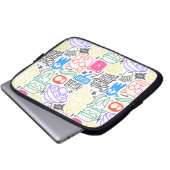 Doodle-Case für Notebooks und Tablet-PCs Laptopschutzhülle (Vorne Knopf)
