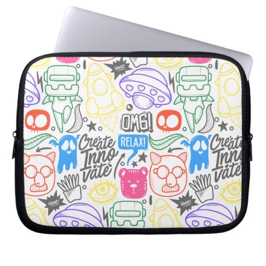 Doodle-Case für Notebooks und Tablet-PCs Laptopschutzhülle (Vorderseite)