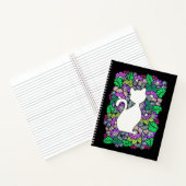 Doodle Cat 8.5" x 11" Spiral Notebook Notizbuch (Innenseite)