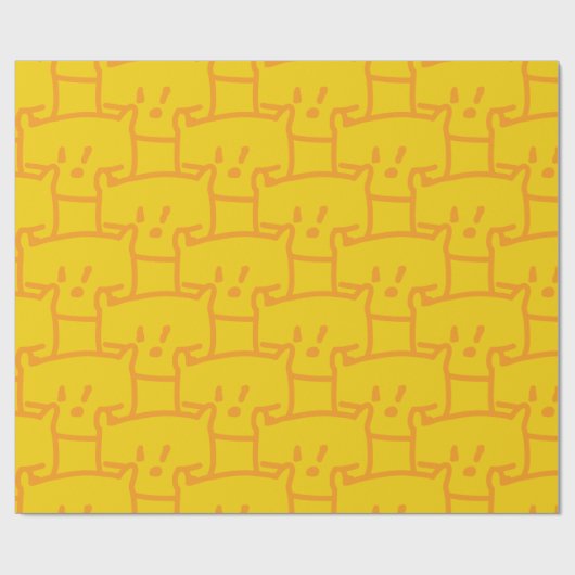 Doodle Cats Geschenkpapier (Flach)