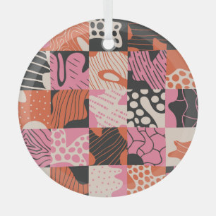 Doodle Cells: Geometrisches Musterdesign. Ornament Aus Glas