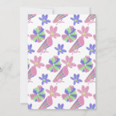 Doodle Cheer Party Cheerleading Birthday Einladung (Rückseite)