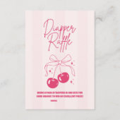 Doodle Cherry auf dem oberen Diapper Raffle Begleitkarte (Vorderseite)