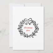 Doodle Christmas Party Einladung Quirky Holiday (Rückseite)