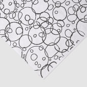 Doodle Circle Scribble Muster Seidenpapier (Ausschnitt)